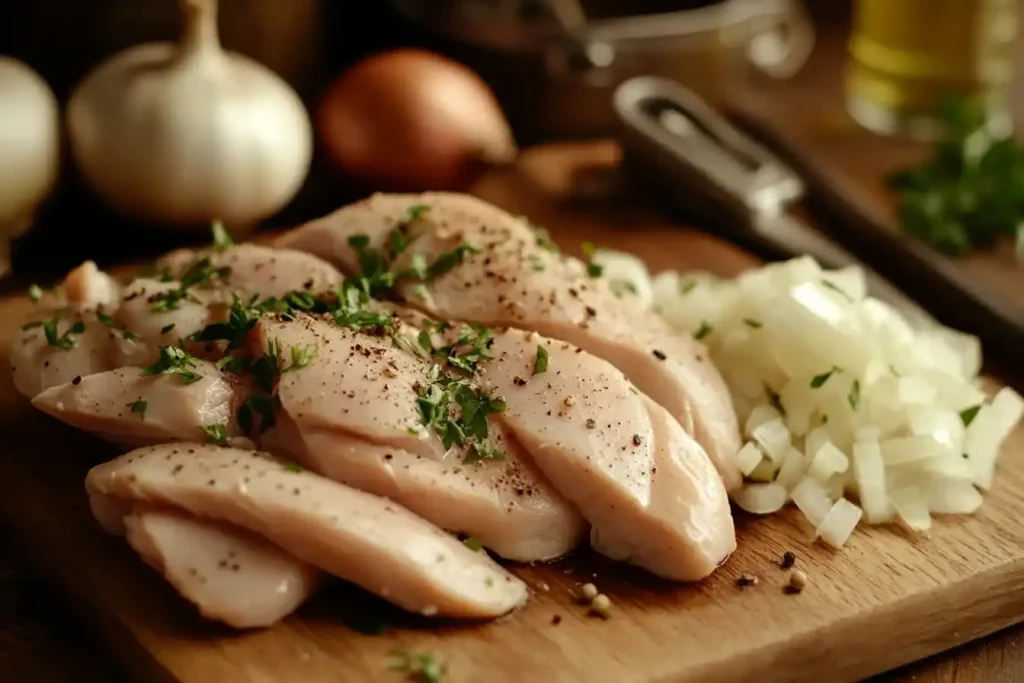 Recette Bouchée à la reine traditionnelle garnie de volaille et champignons dans une sauce crémeuse, servie chaude