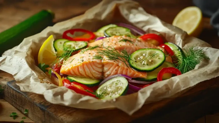Saumon en papillote au four : recette légère et savoureuse