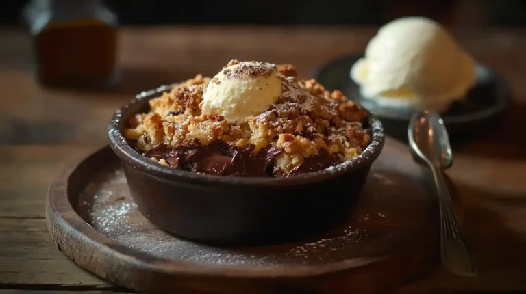 Crumble poire chocolat : Recette facile, croustillante et gourmande