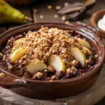 crumble poire chocolat