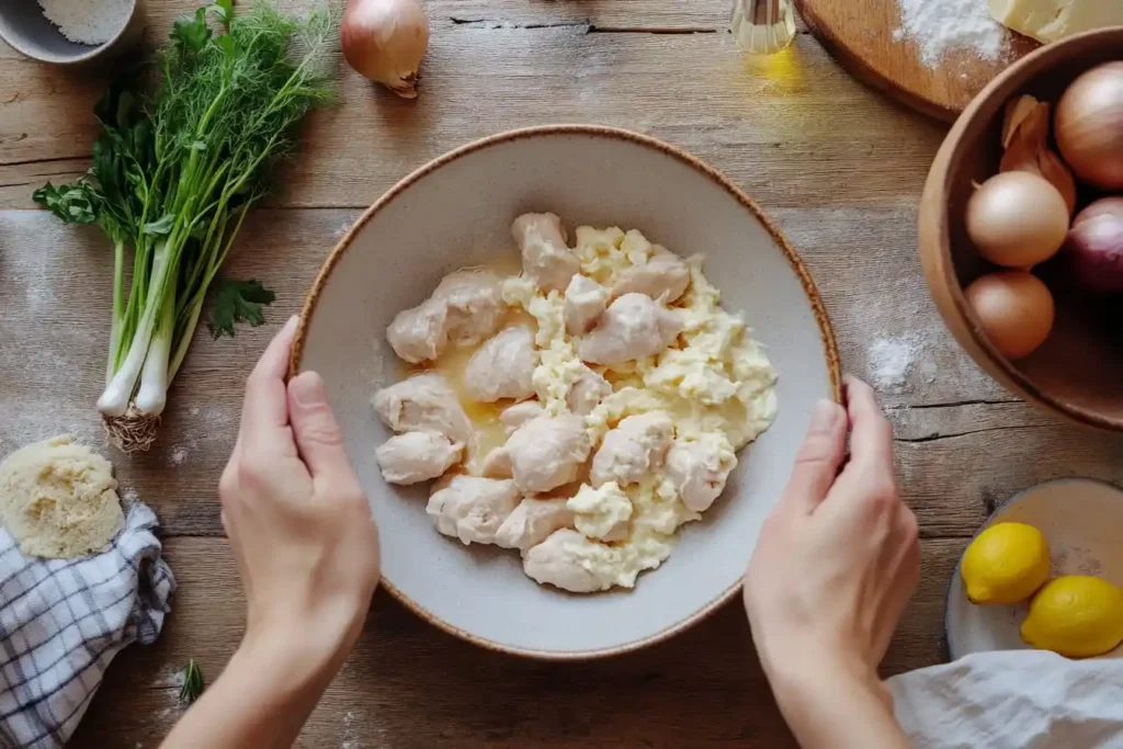 Poulet à la crème onctueux et savoureux, recette facile maison 2