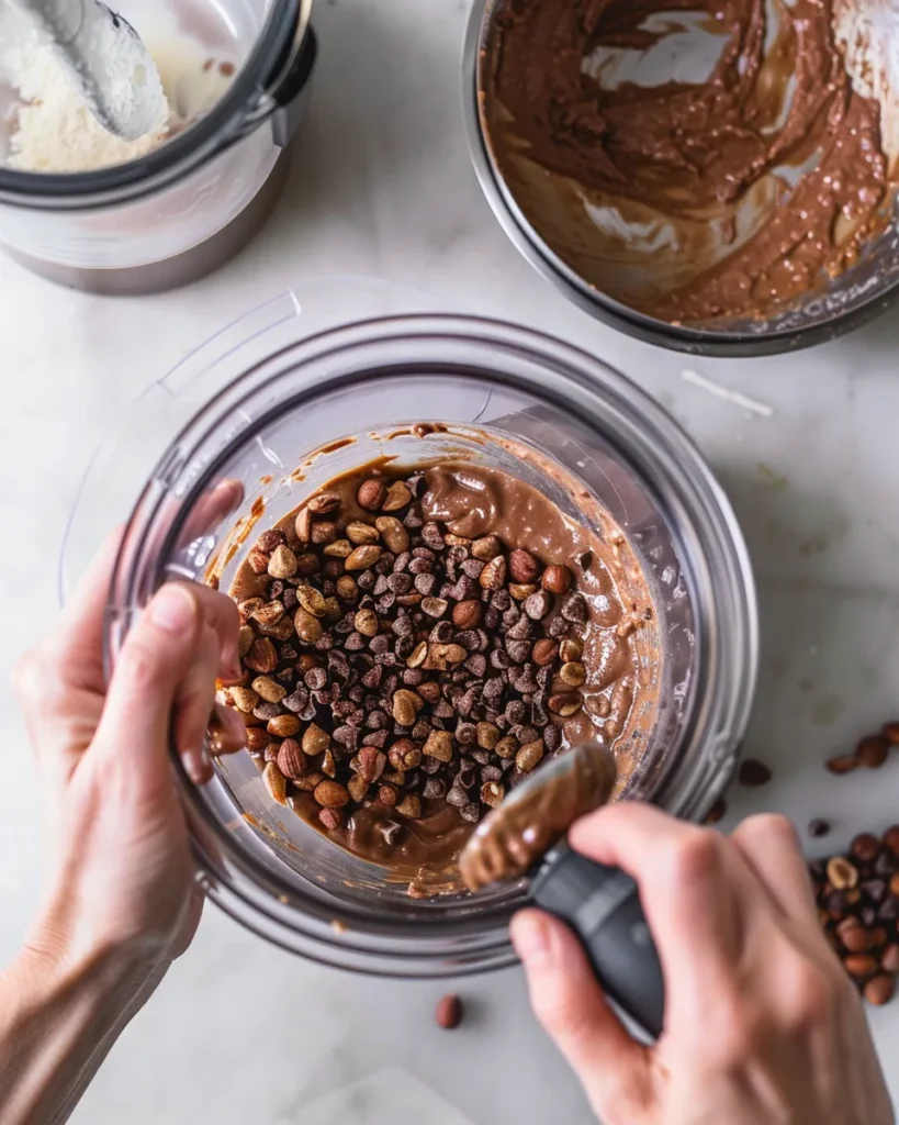 Pâte à tartiner maison onctueuse dans un pot en verre, avec tartine en arrière-plan