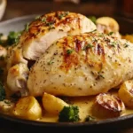Poulet à la crème onctueux et savoureux, recette facile maison 4