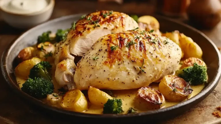 Poulet à la crème onctueux et savoureux, recette facile maison 4