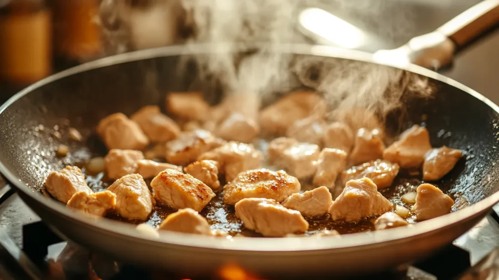 Pâtes au poulet 1
