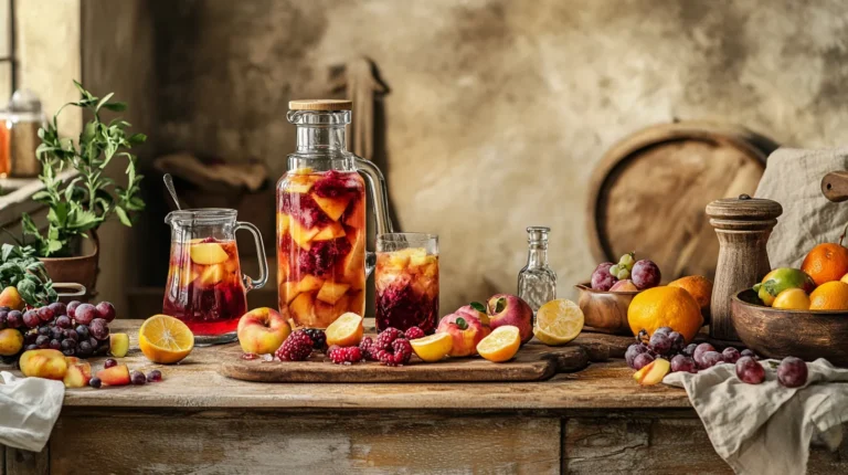 Sangria sans alcool : version blanche fraîche et fruitée