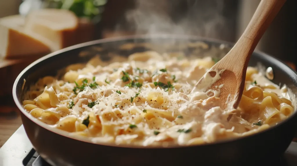 Pâtes au poulet 3