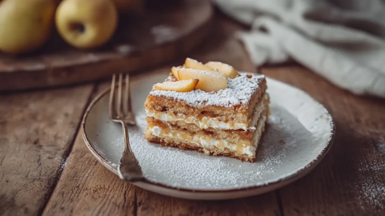Gâteau mascarpone et pommes
