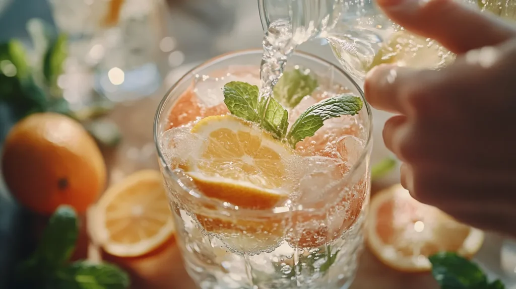 Cocktail sans alcool pétillant 4